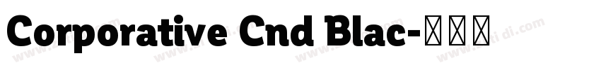 Corporative Cnd Blac字体转换